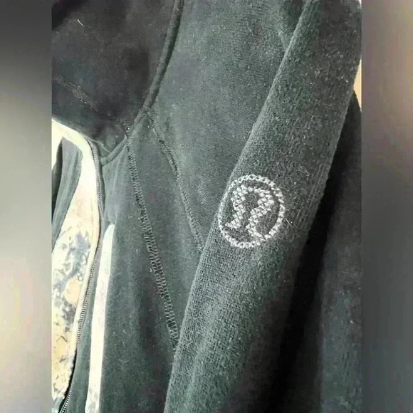 Vintage Lululemon Womens Black Abstract India Scuba Hoodie Summer Casual 10 - Picture 8 of 15